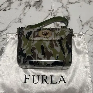 레어 FURLA 훌라 2way 카모플라쥬 카모플라주 캔디 백