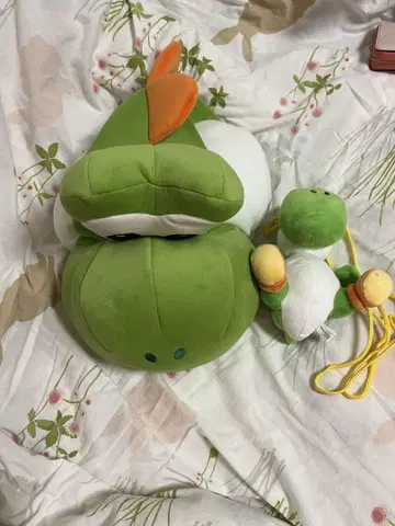 요시 모자 봉제 인형 숄더
