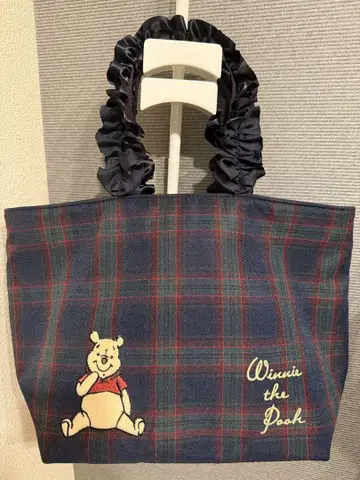 메종 드 플뢰르 곰돌이 푸 체크 핸드백