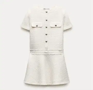 ZARA 화이트 미니 원피스