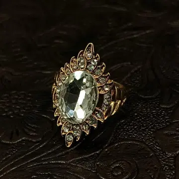 빈티지 골드 지르코니아 레트로 앤티크 반지 반지 18호