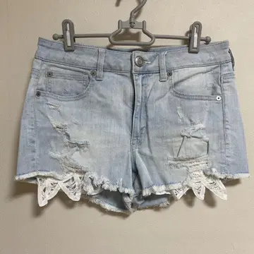 AMERICAN EAGLE OUTFITTERS 데미지 진 숏