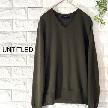 UNTITLED 니트 컨디션 최상 언타이틀 스웨터 카키색