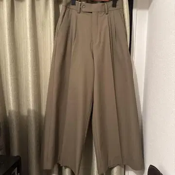 HYKE 카키 와이드 팬츠 1 (S)