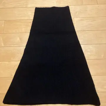 AP STUDIO 리브 니트 케이프 블랙