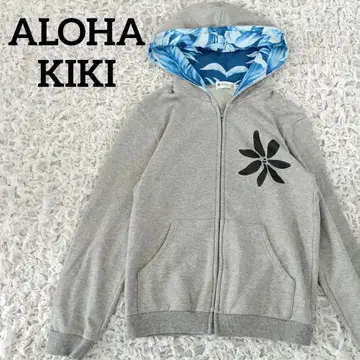 새상품급 ALOHA KIKI 플라워 무늬 후드티 플라 댄스 일본제