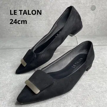 [ 새상품급 ] LE TALON 루탈론 스틸레토 플랫슈즈 24