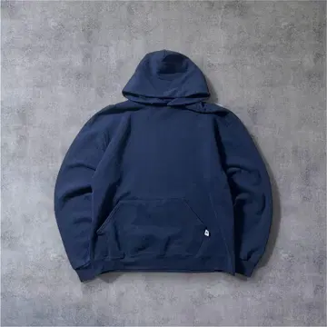 RUSSELL ATHLETIC 무지 후드티 네이비 M