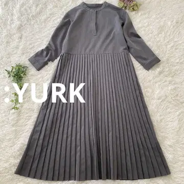 [새상품급] YURK 유르크 플리츠 롱 원피스 가을/겨울 긴팔