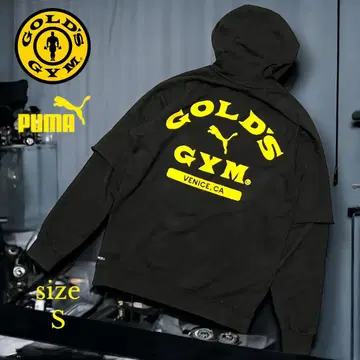 레어 PUMA xGOLD'S GYM 후드티 S 사이즈 블랙