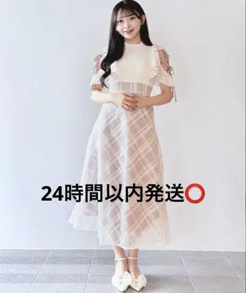 NOMAE 바이컬러 리본 도킹 원피스