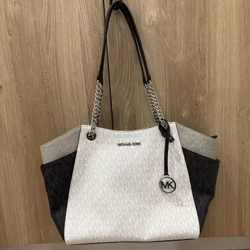 MICHAEL KORS 토트백 화이트/블랙