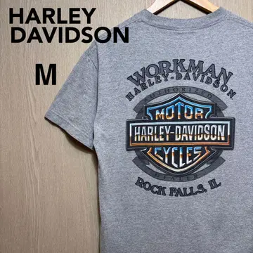 HARLEY-DAVIDSON 반팔 T셔츠 M 그레이