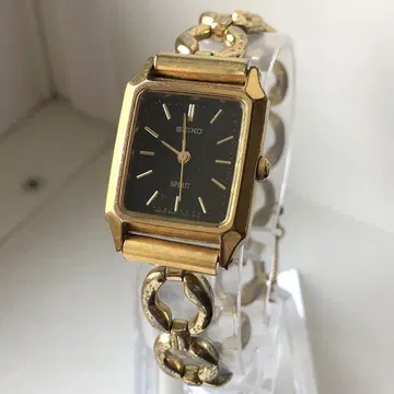 SEIKO SPIRIT 골드 팔찌 손목시계 작동품