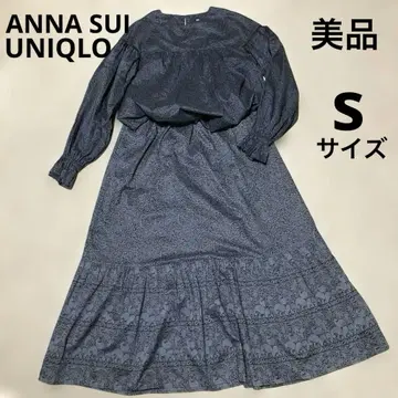 새상품급 ANNA SUI 유니클로 셋업 블라우스 캉캉 스커트 S