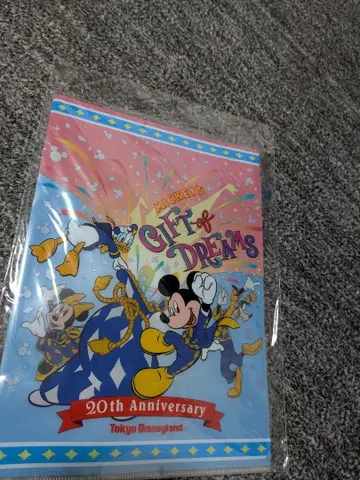 도쿄 디즈니랜드 20주년 Gift of Dreams 클리어 파일