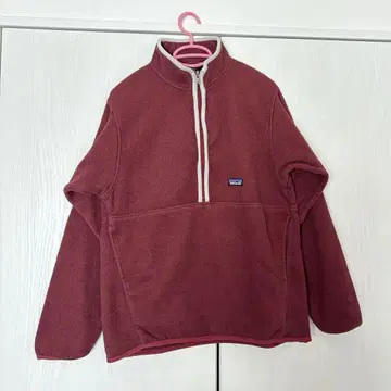 파타고니아 Patagonia 플리스 하프 지퍼 보르도 레드 구제 의류