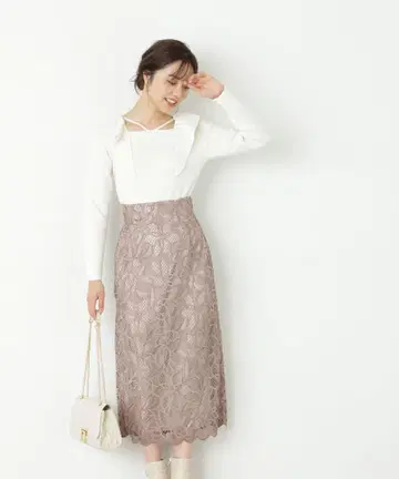 [ 새상품급 ] 프로포션 바디 드레싱*타이트 케미컬 레이스 스커트