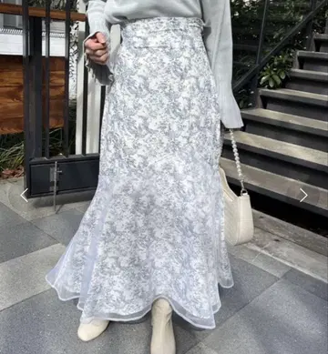 one after another NICE CLAU 플라워 머메이드 스커트