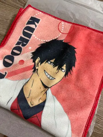 하이큐 라쿠스파 RAKUSPA 콜라보 타월 쿠로오