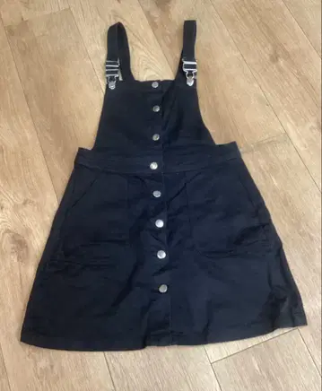 H&M DIVIDCD 블랙 데님 살로펫