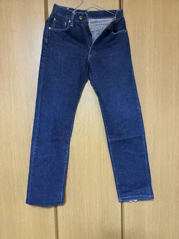 EDWIN 505 XX W29 L35 데님 청바지 색 진하게 남은 청바지