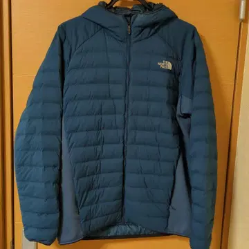 THE NORTH FACE 다운 자켓 후드 부착 다크 블루