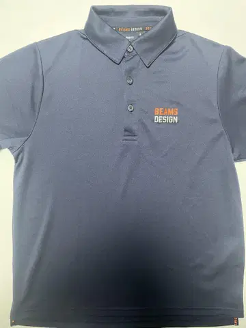 BEAMS DESIGN 네이비 피케 셔츠