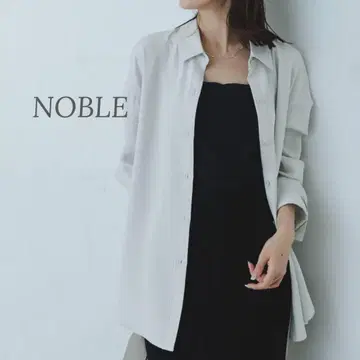 새상품급 NOBLE 노블 시즌 컬러 플레인 셔츠 그레이
