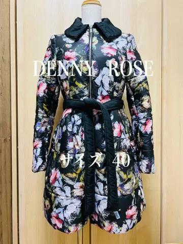 DENNY ROSE 꽃무늬 롱 코트 사이즈 40