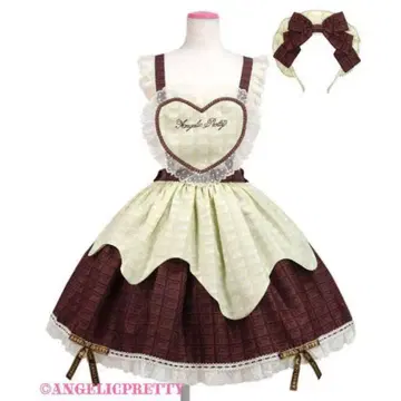 Angelic Pretty Dreamy 쇼콜라티에 스커트 Set