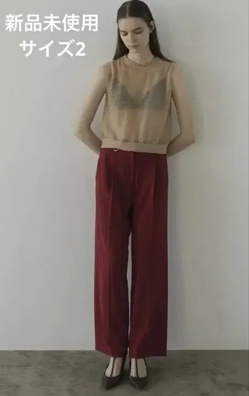 클라네 2WAY TUCK STRAIGHT PANTS