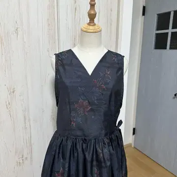 기모노 리메이크 본고장 오시마 명주 민소매 카슈쿨 원피스