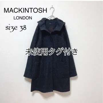 미사용 택 포함 MACKINTOSH LONDON 후디드 울 코트