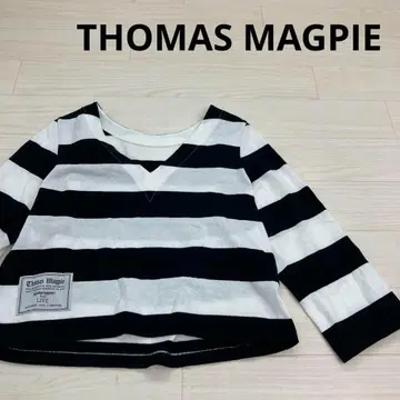 THOMAS MAGPIE V/N BORDER TOP 긴팔 티셔츠