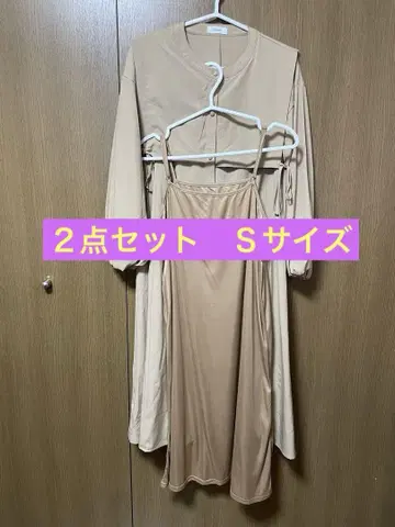 볼레로풍 원피스 페티코트 포함 여성용 S사이즈