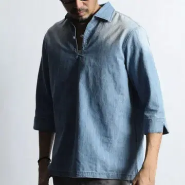 The Duffer of st. George 데님 스키퍼 셔츠