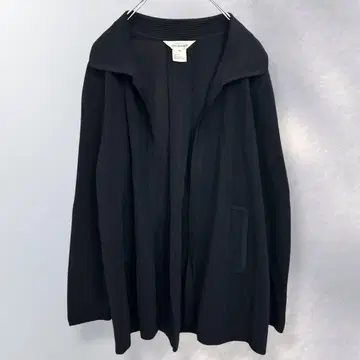 미스크 misook 카라 부착 니트 가디건 버튼리스 무지 M [ a941