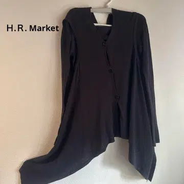 할리우드 런치마켓 긴팔 가디건 블랙 프리 사이즈