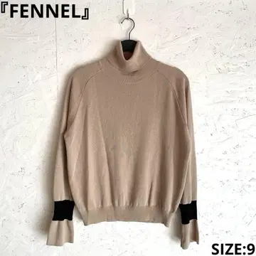 일본제 [ FENNEL ] 소매 플레어 긴팔 니트 터틀넥 니트 풀오버 9