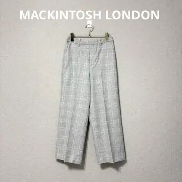 새상품 MACKINTOSH LONDON 글렌체크 와이드 팬츠 그레이