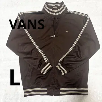 VANS 인기 색상 트랙 자켓 브라운 자수 저리 브라운 여성 빈티지