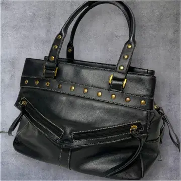 00s archive totebag studs y2k black A4
