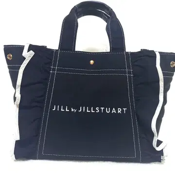 JILLSTUART 질스튜어트 프릴 토트백 블랙 캔버스
