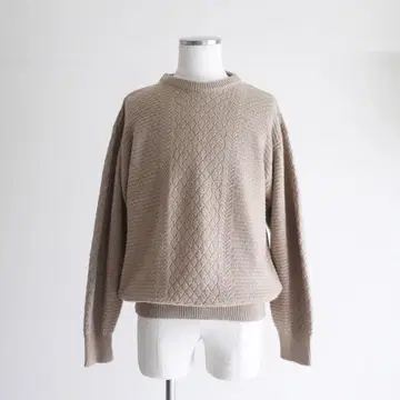 [ 영국제 ] 90s GIEVES&HAWKES 케이블 니트 스웨터 베이지