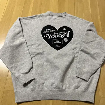 윈드앤씨 WIND&SEA 이번 시즌 하트 로고 맨투맨 트레이닝복 L