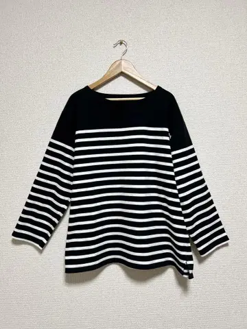 SHIPS any 스트라이프 긴팔 보트넥 상의