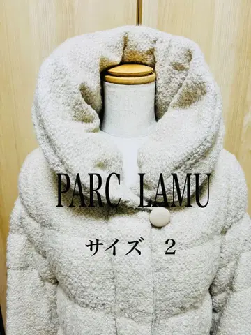 PARC LAMU 여배우 옷깃 다운 코트 사이즈 2