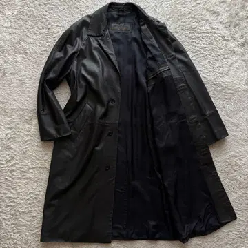 양가죽 3XL TORRAS 롱 스텐카라 코트 히요쿠 스페인산 블랙
