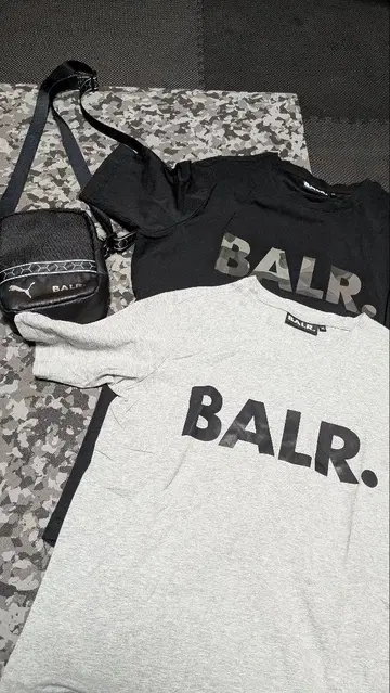 BALR. T셔츠 2장, 숄더백 세트